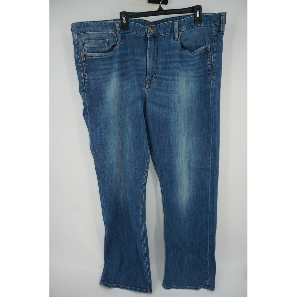 Robert Graham Classic Yates Jeans Blue Straight Stretch Denim Italy Mens 48x34